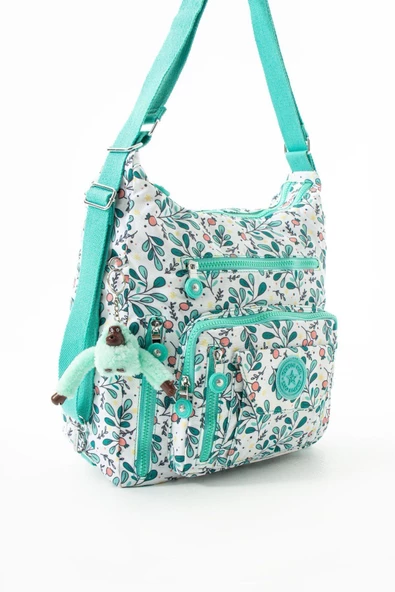 Su Geçirmez Kumaş Maymuncuk Maskot Hediyeli Sırt ve Omuz Çantası B-219 - Resim 2