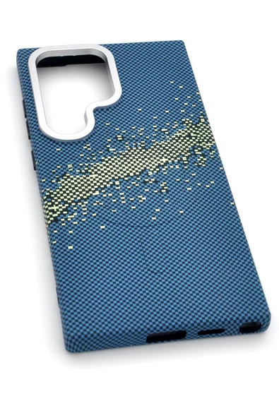 Samsung Galaxy S24 Ultra Uyumlu Dijital Desenli MagSafe Şarj Özellikli Silikon Kapak Kılıf ürün görseli