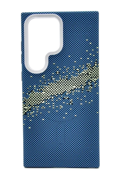 Samsung Galaxy S24 Ultra Uyumlu Dijital Desenli MagSafe Şarj Özellikli Silikon Kapak Kılıf - Resim 7