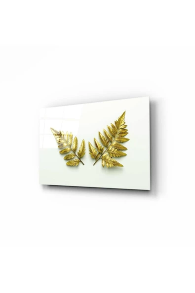 Gold Tüyler Dekoratif ve Modern Cam Tablo ürün görseli