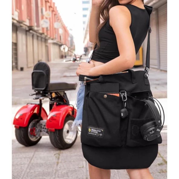 PILOT KASK CANTASI ( SIYAH ) - 4