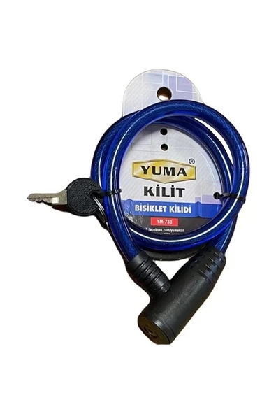 Yuma Ym-733 Mavi 65 Cm Bisiklet Kilidi