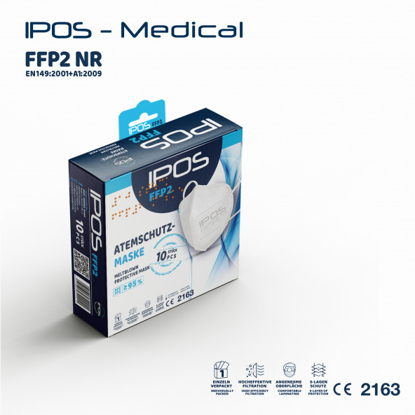 IPOS Ffp2 Maske 10'lu Paket IPOS P20