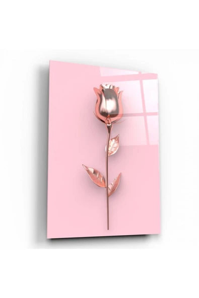 Gül Dekoratif ve Modern Cam Tablo ürün görseli