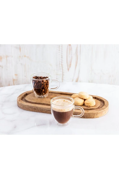 Lapelisse 2'li Çift Camlı Bardak 70 ml ürün görseli 1