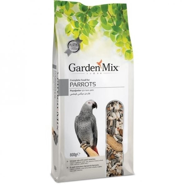 Gardenmix Platin Papağan Yemi 800 Gr x 5 Adet