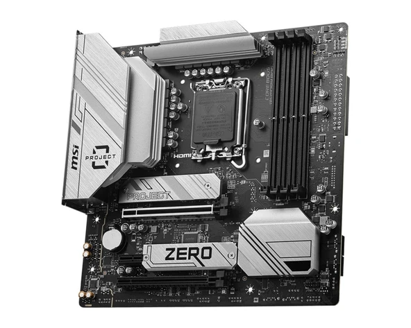 MSI B760M PROJECT ZERO 1700 DDR5 7800MHZ MATX - 2