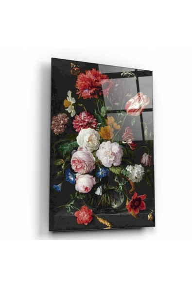 Çiçekler Dekoratif ve Modern Cam Tablo ürün görseli