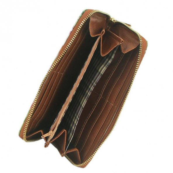 Çiçek Baskılı Bayan Cüzdan - 2