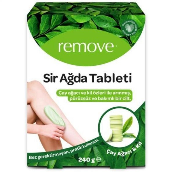 Remove Sir Ağda Tableti Çay Ağacı Ve Kil Özlü 240 Gr