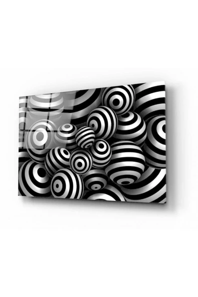 Soyut Dekoratif ve Modern Cam Tablo ürün görseli