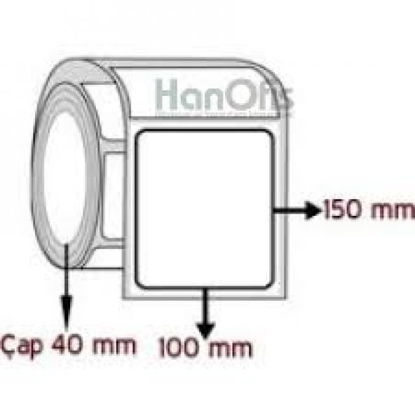 BARKOD ETİKETİ TERMAL KUŞE 250 SARIM 100X150 - 5