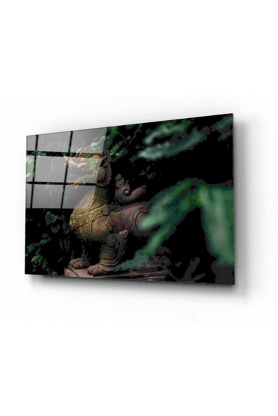 Japon Heykeli Dekoratif ve Modern Cam Tablo ürün görseli