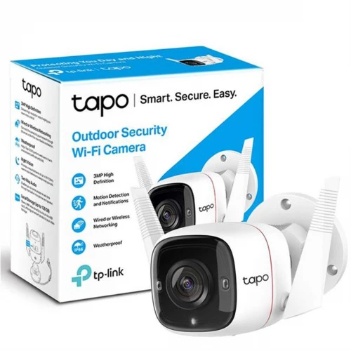 TP-LINK  Tapo C310, 3,0Mpix, Iç ve Dis Mekan, IP66, WiFi, 30Mt. Gece Görüsü, Iki Yönlü Ses Güvenlik Kamerasi - 2