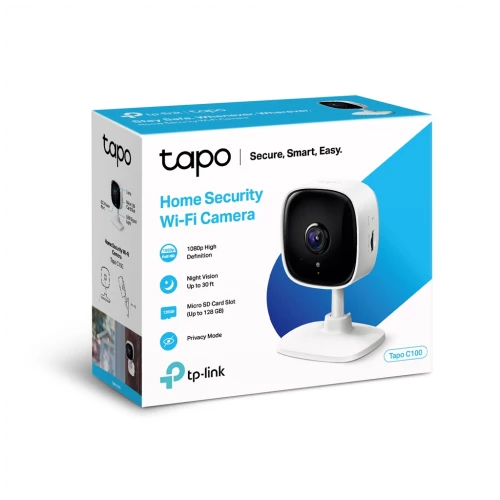 TP-LINK  Tapo C100, Bebek/Ev Güvenlik Kamerasi, WiFi, 1080P, 20Mt Gece Görüsü, Hareket algilama, Ses ve Isik Alarmi, Iki Yönlü Ses - 2