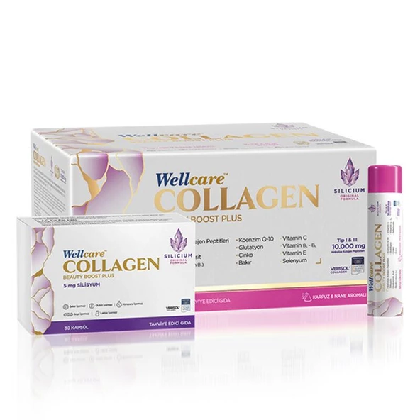 Wellcare Collagen Beauty Boost Plus Karpuz Nane Aromalı 30x40 Ml Tüp