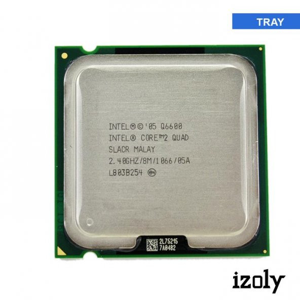 Intel® Core™2 Quad Q6600 2,40GHz 8MB 105W İşlemci Tray Kutusuz