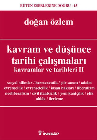 Kavram ve Düşünce Tarihi Çalışmaları Kavramlar ve Tarihleri 2