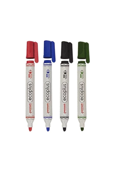 penmark Ecoplus Beyaz Tahta Kalemi 4'lü Set