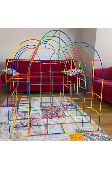 Kumtoys Bambu Çubukları Zeka ve Hayal Gücü Eğitici Çocuklar İçin Eğlenceli Eğitici Oyuncak 300 Parça - 3