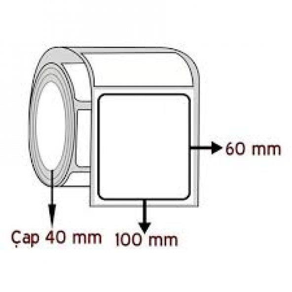 60X100 BARKOD ETİKETİ EKO TERMAL 500 SARIM - 2