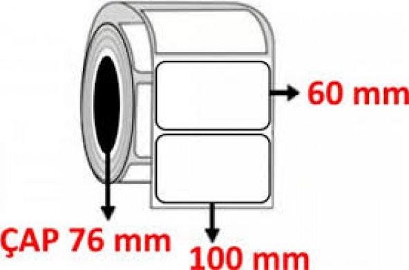 60X100 BARKOD ETİKETİ EKO TERMAL 500 SARIM - 5