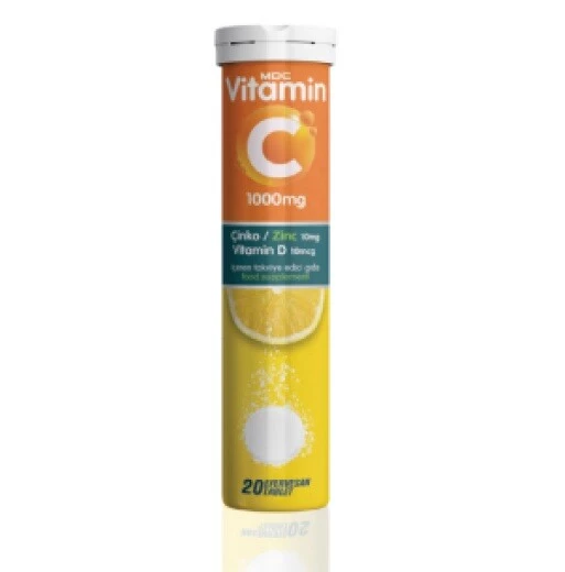 MDC Vitamin C, Çinko ve Vitamin D3 20 Efervesan