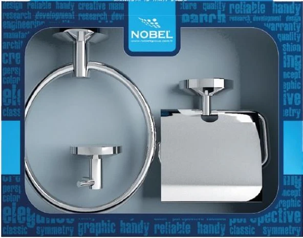 Pisa 3lü Banyo Aksesuar Seti Krom - 2
