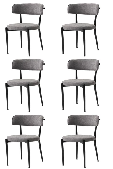 Gözde Sandalye Metal 6 Li Set Cafe,Restaurant,Mutfak,Salon,Yemek Odası Sandalyesi - 1