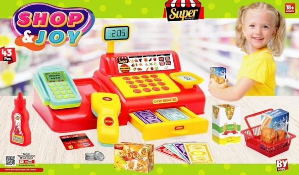 Bayraktar Shop & Joy Yazar Kasa Alış Veriş Seti BP-578 - 2