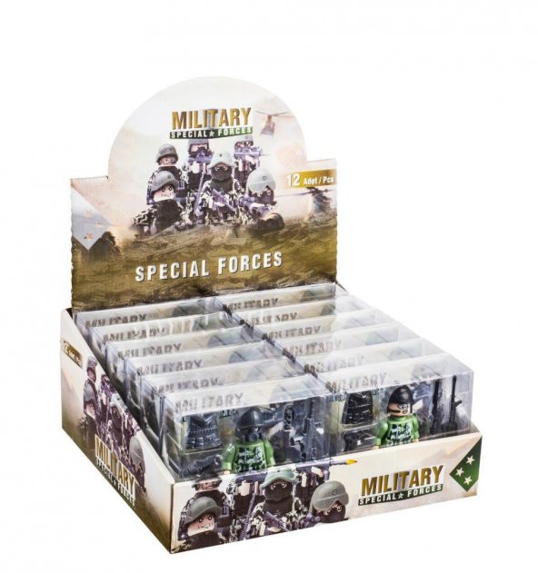 Bayraktar PVC Kutuda Küçük Asker Yapı Oyuncak (LEGO) BP-600 - Resim 3