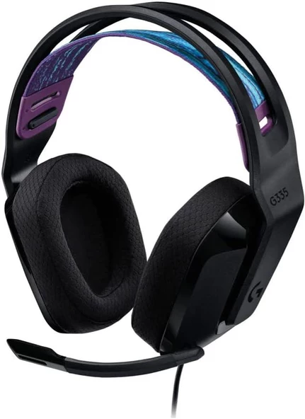 Logitech G335 Siyah Kablolu Mikrofonlu Kulak Üstü Oyuncu Kulaklığı - teşhir