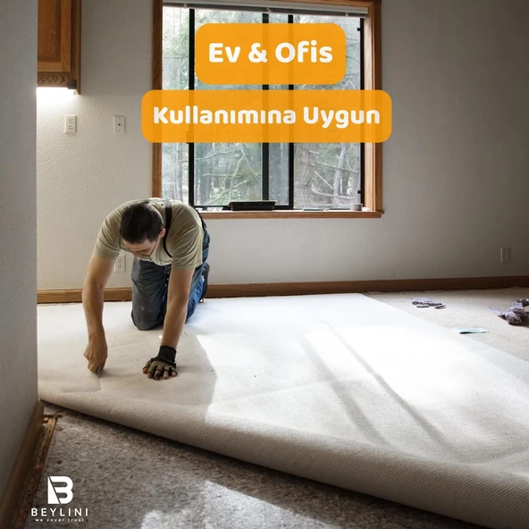 Beylini Halıfleks Zemin Yer Kaplama 3 mm Kalınlığında Rip Halı Duvardan Duvara Halıflex Organizasyon Davet Antrasit - 4