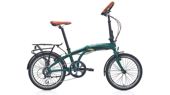 Carraro Flexi Comfort V Fren 8 Vites 20 Jant Katlanır Bisiklet Koyu Yeşil Parlak Siyah 32 Kadro
