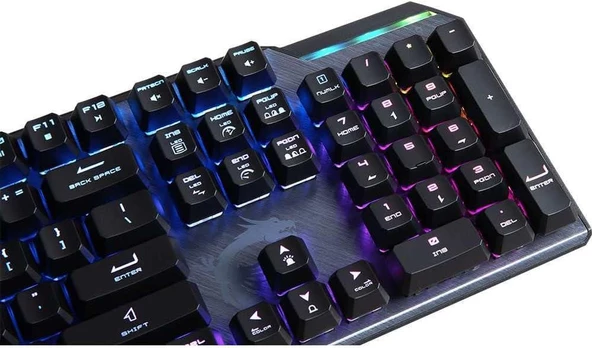 MSI Vigor GK50 Elite Kailh Box White Switch RGB Kablolu Mekanik Oyuncu Klavyesi Outlet - 6