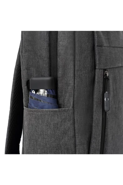 Lecoo Bg01 15 - 15.9 Inç Laptop Bölmeli 3 Katmanlı Suya Dayanıklı Çok Fonksiyonlu Sırt Çantası - 7