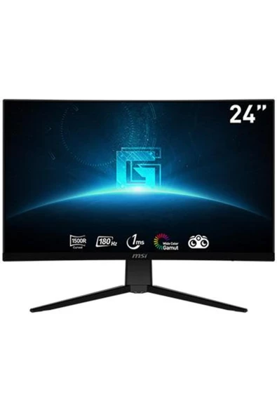 MSI 23.6 G2422c Curved 1500r Va 1920x1080 (FHD) 16:9 180hz 1ms Freesync Premıum Gamıng Monıtor