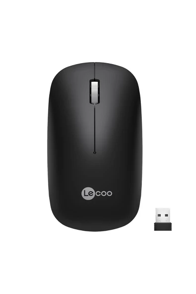 Lecoo Ws214 Kablosuz 1200dpı 3 Tuşlu Optik Mouse Siyah