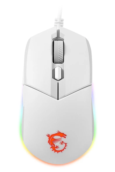MSI Gg Clutch GM11 White Gaming Mouse 5.000 Dpi Optik Rgb LED Oyuncu Faresi Beyaz - 2