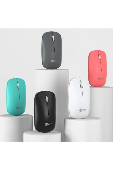 Lecoo Ws214 Kablosuz 1200dpı 3 Tuşlu Optik Mouse Gri - 7