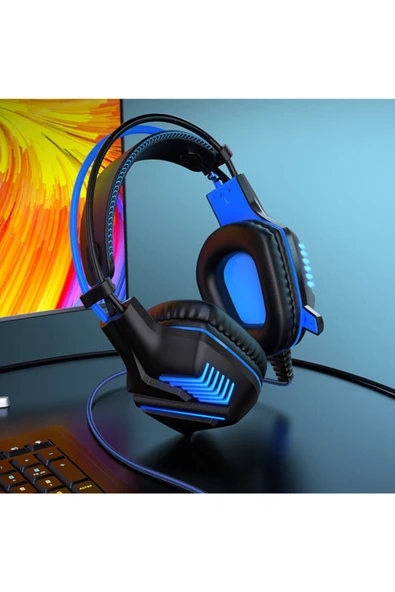 Borofone B0101 Kırmızı/siyah Kablolu Gaming Oyuncu Kulaklığı - 3