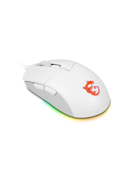 MSI Gg Clutch GM11 White Gaming Mouse 5.000 Dpi Optik Rgb LED Oyuncu Faresi Beyaz - 5