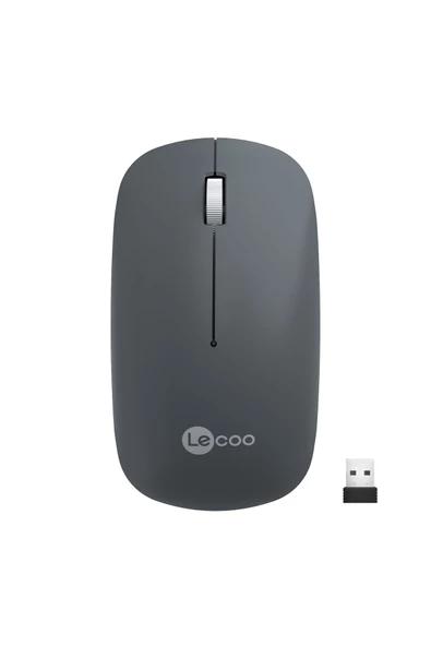 Lecoo Ws214 Kablosuz 1200dpı 3 Tuşlu Optik Mouse Gri