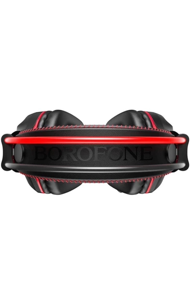 Borofone B0101 Kırmızı/siyah Kablolu Gaming Oyuncu Kulaklığı - 2