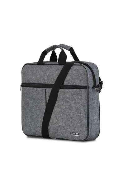 Classone Gri 15,6 Inç Uyumlu Laptop Notebook El Çantası Bnd304 - 3