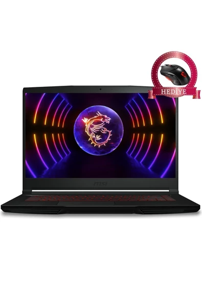 MSI Thın GF63 12VE-082XTRM1 Intel Core I5 12450H 32GB 512GB SSD RTX4050 Windows 10 Pro 15.6" Fhd 144Hz Taşınabilir Bilgisayar