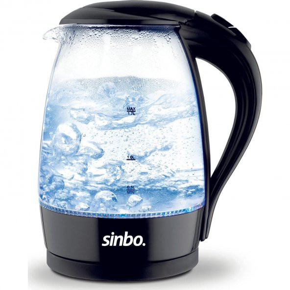 Sinbo SK-7338 Kablosuz Cam Su Isıtıcı kettle siyah