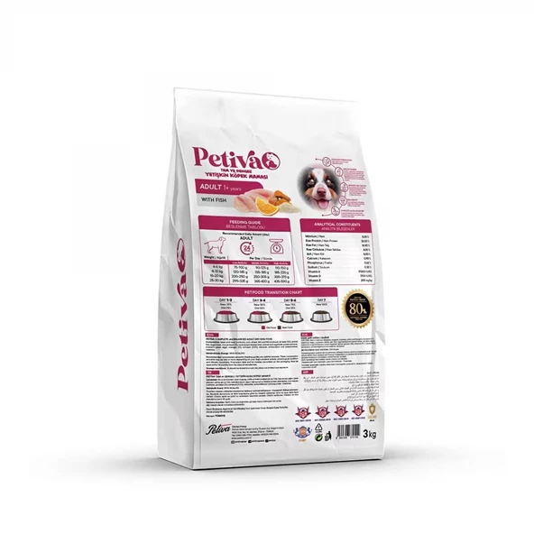 Petiva Yetişkin Köpek Balık Etli 3 Kg - 2