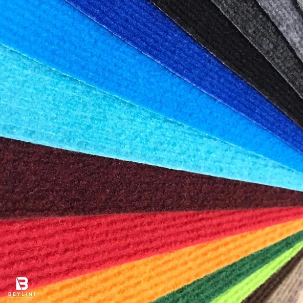 Beylini Halıfleks Zemin Yer Kaplama 3 mm Kalınlığında Rip Halı Duvardan Duvara Halıflex Organizasyon Davet Deve Tüyü - 3