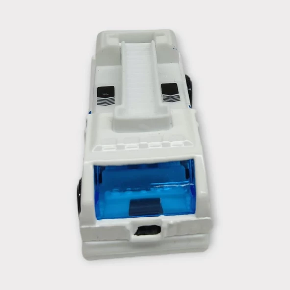 Küçük Metal Sağlık Hizmetleri Araçları 7 Cm - Merdivenli - Resim 3